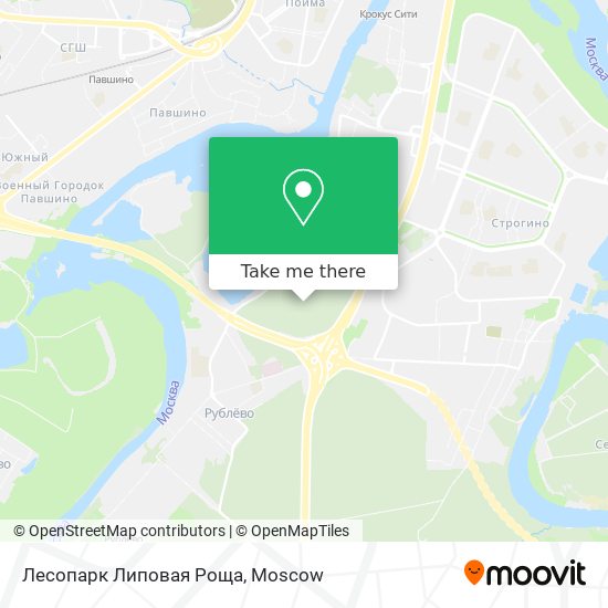 Лесопарк Липовая Роща map