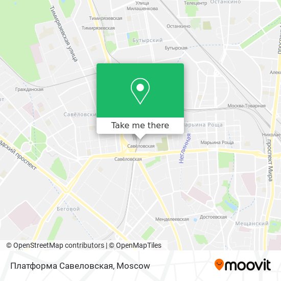 Платформа Савеловская map