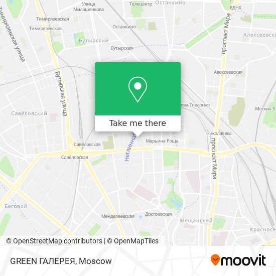 GREEN ГАЛЕРЕЯ map