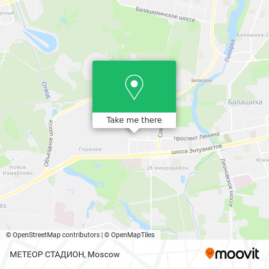 МЕТЕОР СТАДИОН map