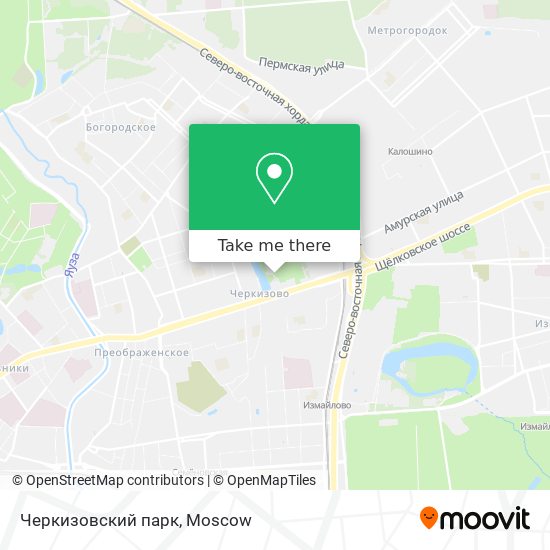 Черкизовский парк map