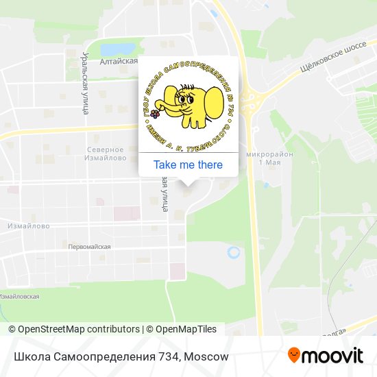 Школа Самоопределения 734 map