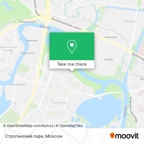 Строгинский парк map