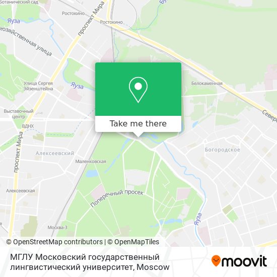 МГЛУ  Московский государственный лингвистический университет map