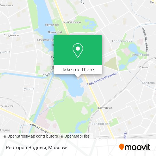 Ресторан Водный map