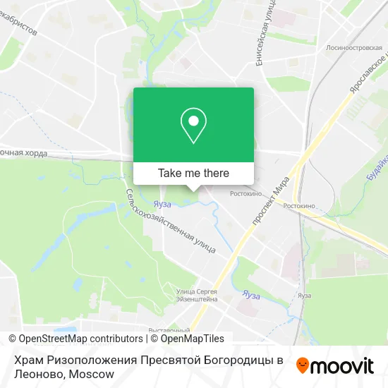 Храм Ризоположения Пресвятой Богородицы в Леоново map