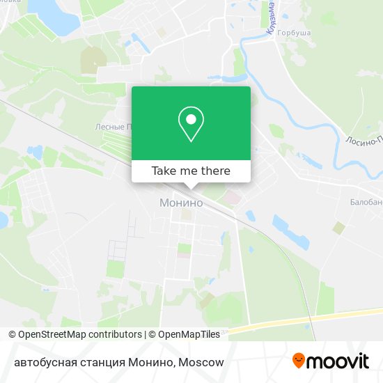 автобусная станция Монино map