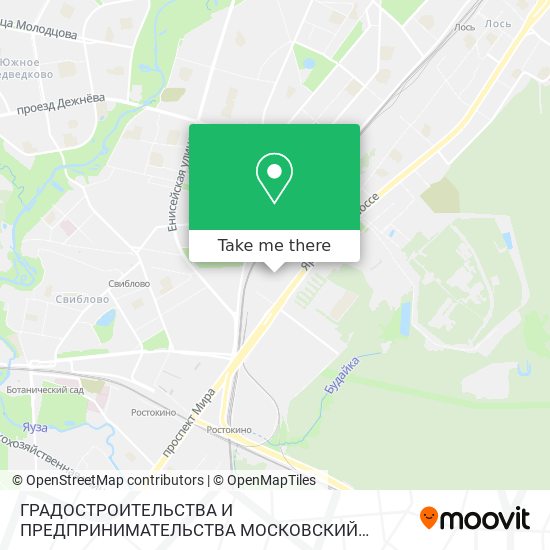 ГРАДОСТРОИТЕЛЬСТВА И ПРЕДПРИНИМАТЕЛЬСТВА МОСКОВСКИЙ КОЛЛЕДЖ map