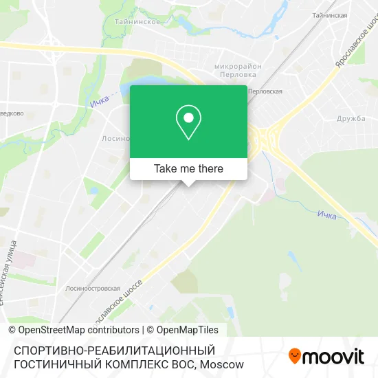 СПОРТИВНО-РЕАБИЛИТАЦИОННЫЙ ГОСТИНИЧНЫЙ КОМПЛЕКС ВОС map