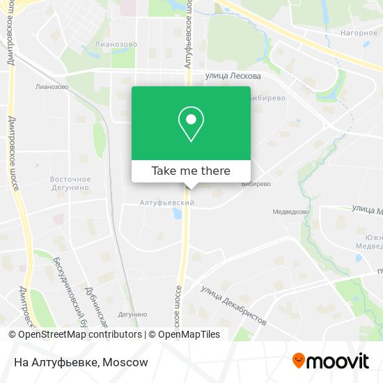 На Алтуфьевке map