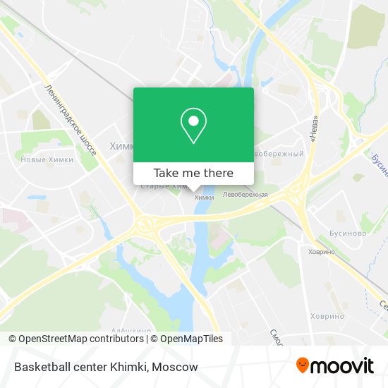 Basketball center Khimki map