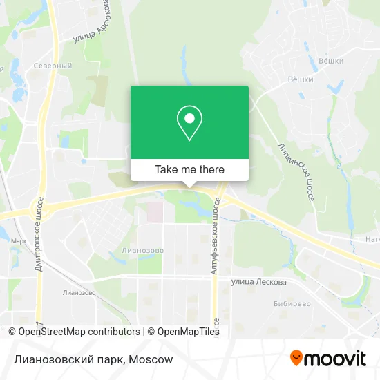 Лианозовский парк map