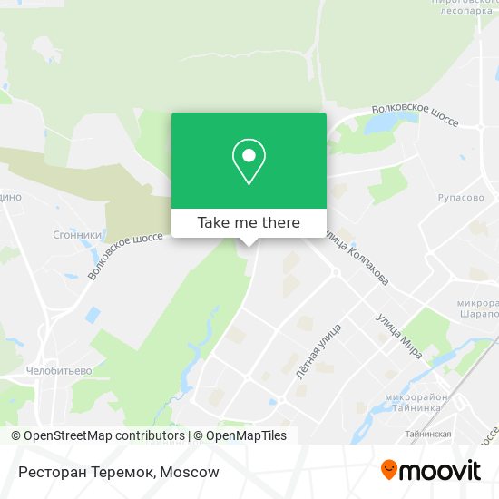 Ресторан Теремок map
