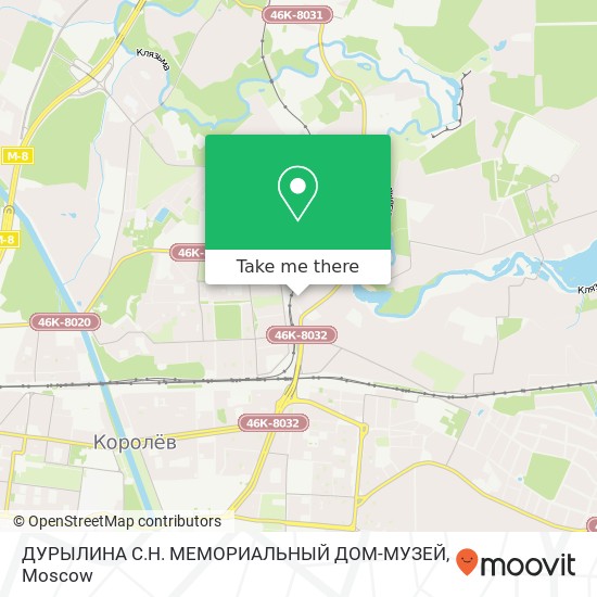 ДУРЫЛИНА С.Н. МЕМОРИАЛЬНЫЙ ДОМ-МУЗЕЙ map