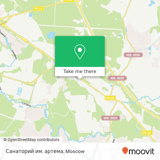 Санаторий им. артема map