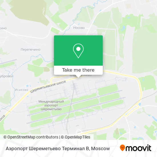Аэропорт Шереметьево  Терминал В map