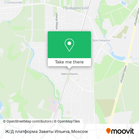 Ж/Д платформа Заветы Ильича map