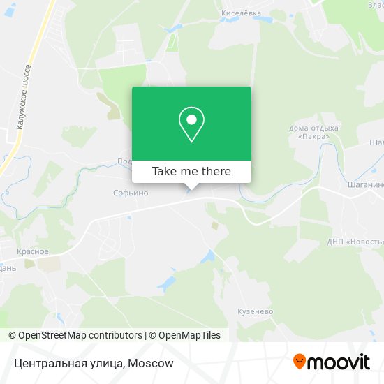 Центральная улица map