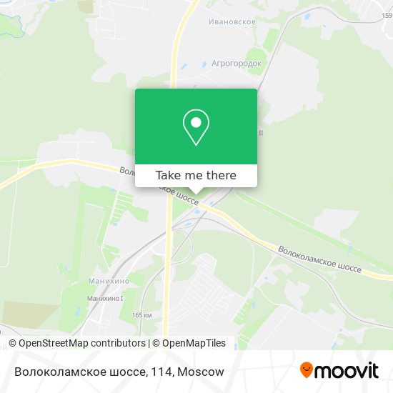 Волоколамское шоссе, 114 map