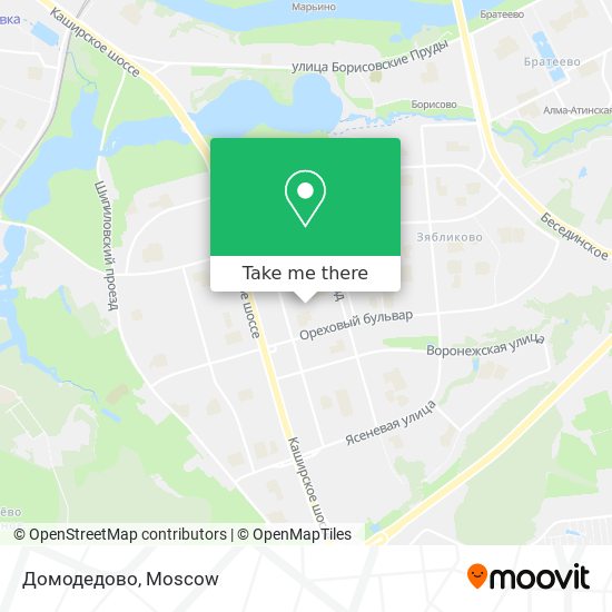 Домодедово map