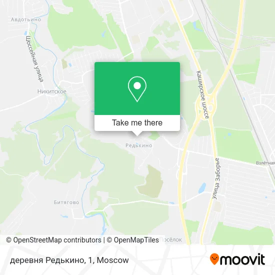 деревня Редькино, 1 map