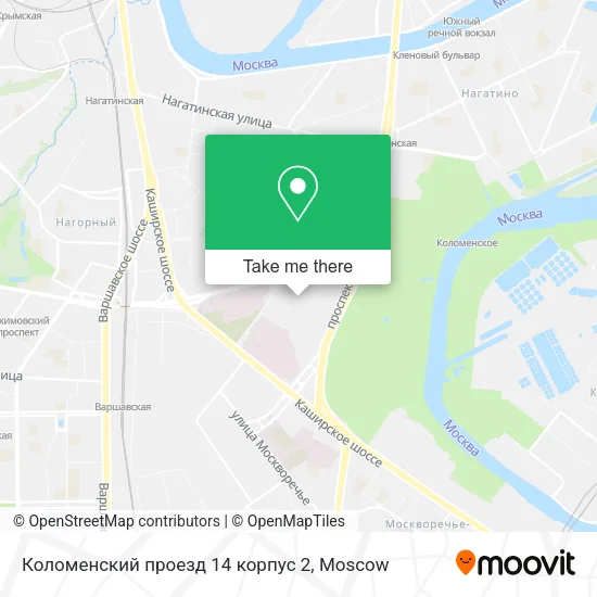 Коломенский проезд 14 корпус 2 map