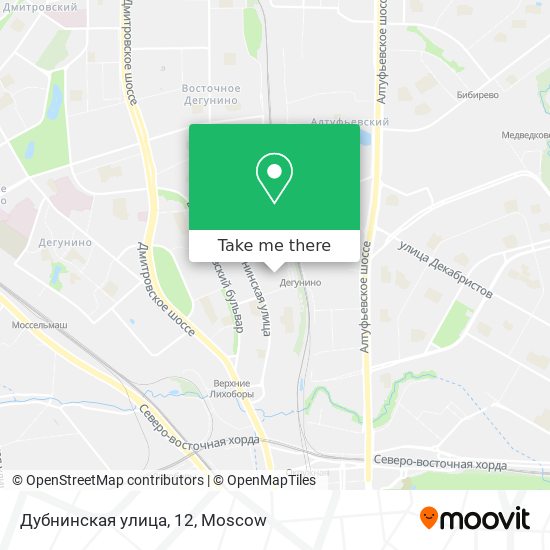 Дубнинская улица, 12 map