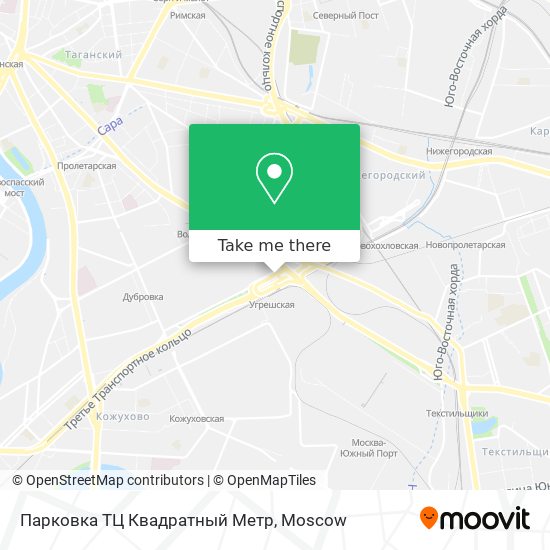 Парковка ТЦ Квадратный Метр map