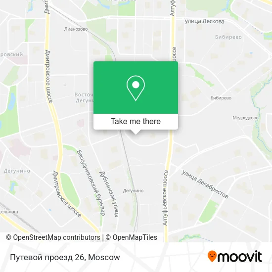 Путевой проезд 26 map