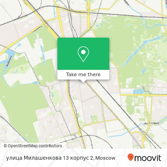 улица Милашенкова 13 корпус 2 map