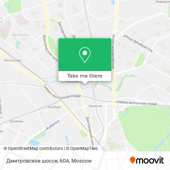 Дмитровское шоссе, 60А map