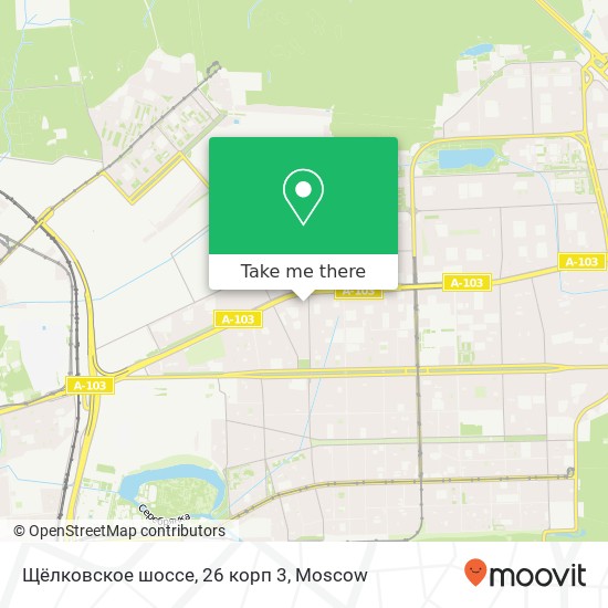 Щёлковское шоссе, 26 корп 3 map