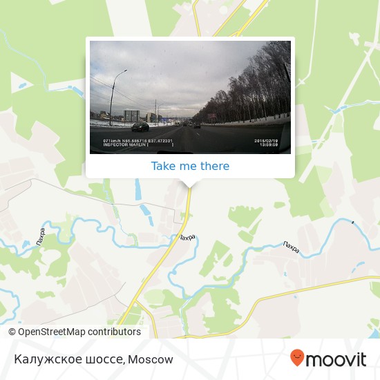 Калужское шоссе map