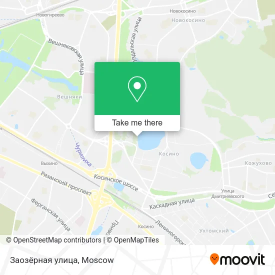 Заозёрная улица map