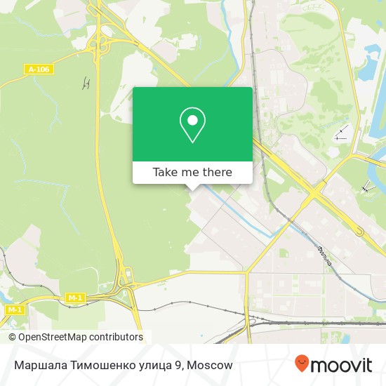 Маршала Тимошенко улица 9 map