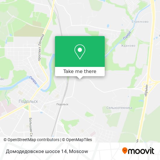 Домодедовское шоссе 14 map