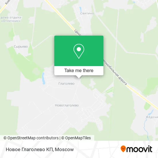 Новое Глаголево КП map