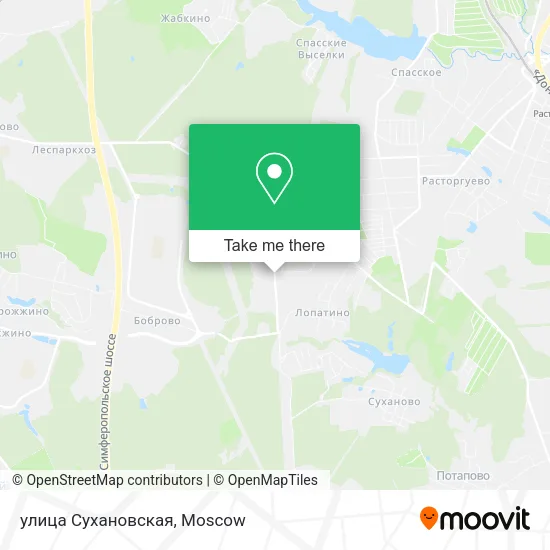 улица Сухановская map