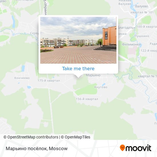 Марьино посёлок map