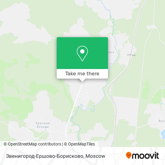 Звенигород-Ершово-Борисково map