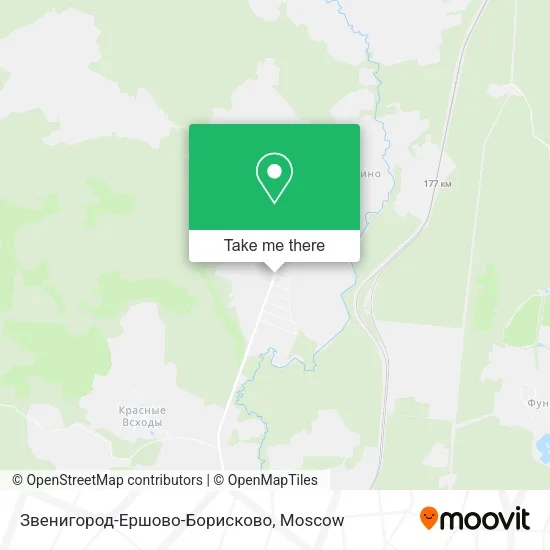 Звенигород-Ершово-Борисково map