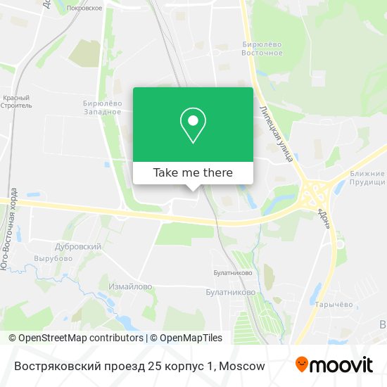 Востряковский проезд 25 корпус 1 map