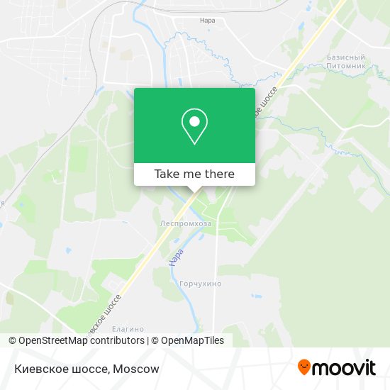 Киевское шоссе map