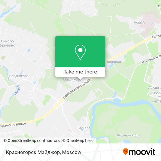 Красногорск Мэйджор map
