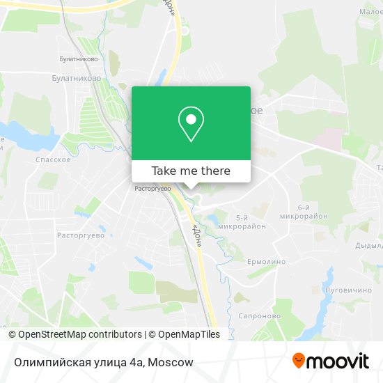 Олимпийская улица 4a map