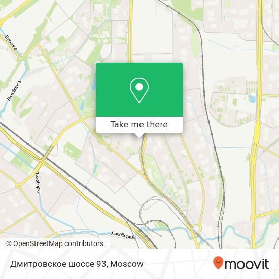 Дмитровское шоссе 93 map