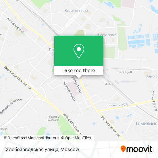 Хлебозаводская улица map