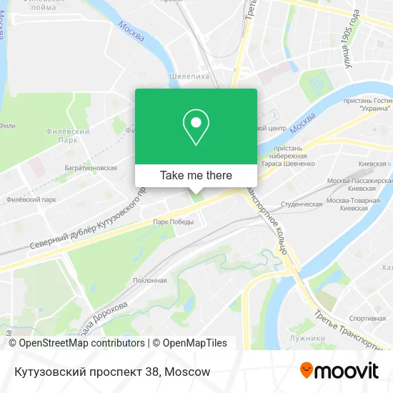 Кутузовский проспект 38 map