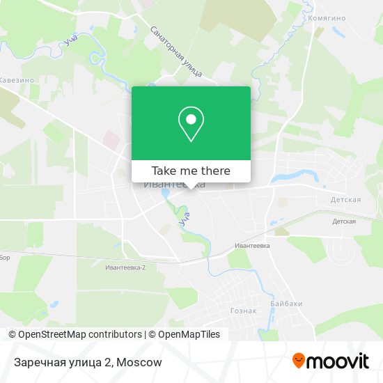 Заречная улица 2 map