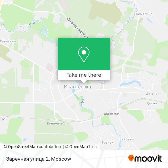 Заречная улица 2 map